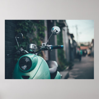 Affiche Scooter Retro