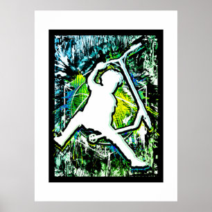 Affiche Scooter Retro - Stuntscooter - Kick Stunt Scooter