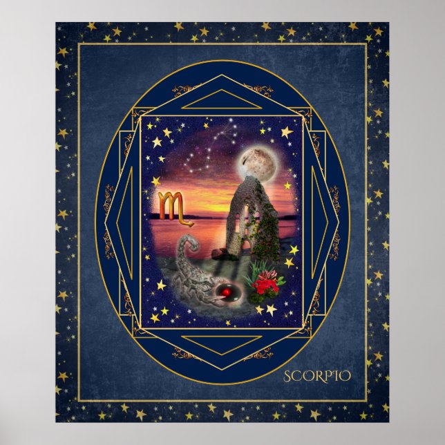 Affiche Scorpio Art Collage (Devant)