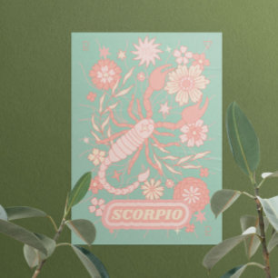 Affiche Scorpio Celestial Zodiac Pastel Dreams Wall Arts