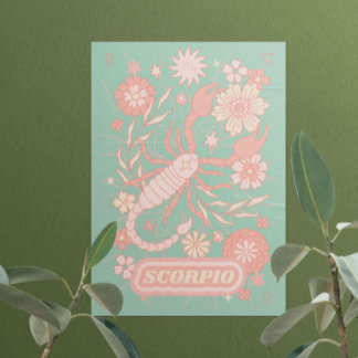 Affiche Scorpio Celestial Zodiac Pastel Dreams Wall Arts