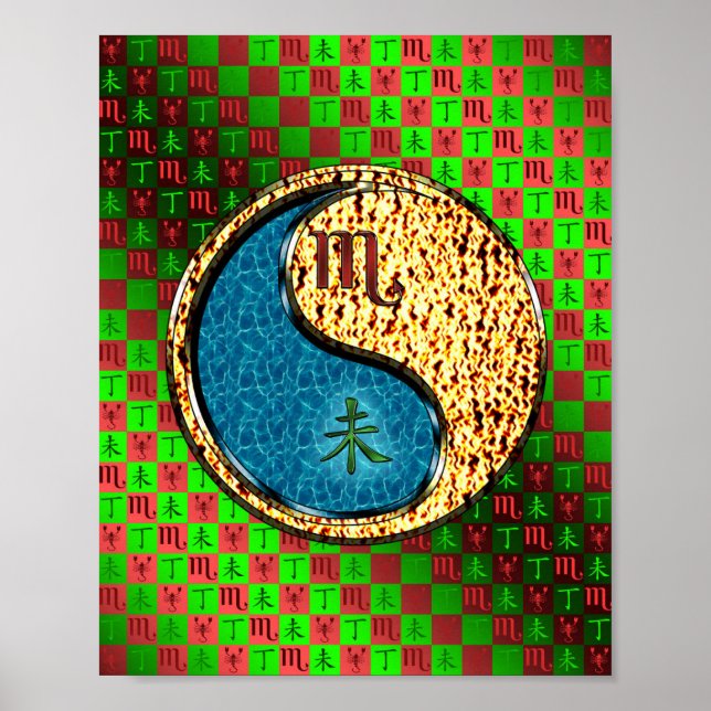 Affiche Scorpio & Chèvre de feu (Devant)