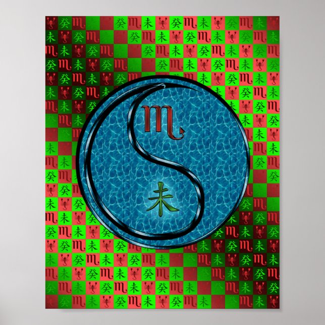Affiche Scorpio & Chèvre d'eau (Devant)