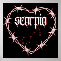 Scorpio Constellation Art céleste gothique foncé