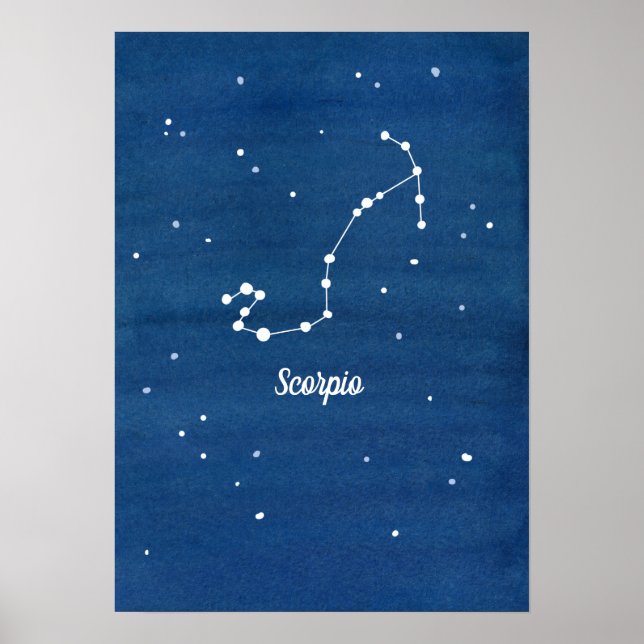 Affiche Scorpio Constellation Night Sky (Devant)