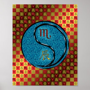 Affiche Scorpio & Dragon d'eau