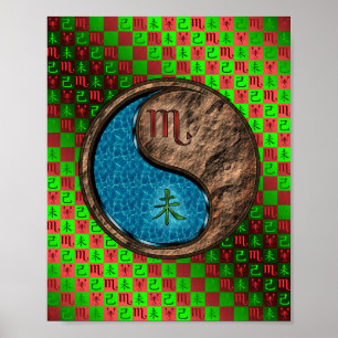 Affiche Scorpio & Earth Chèvre