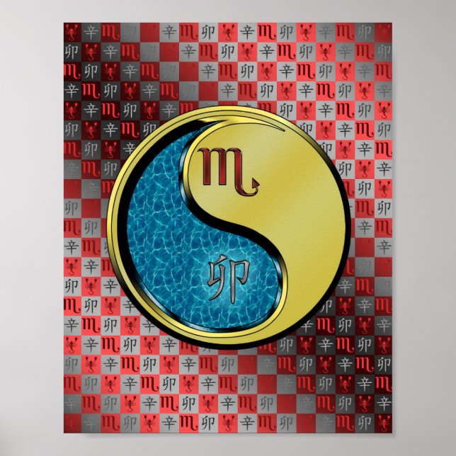 Affiche Scorpio et lapin métallique (Devant)