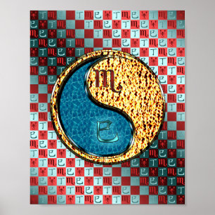 Affiche Scorpio et serpent de feu