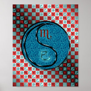 Affiche Scorpio et serpent d'eau
