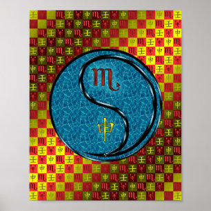 Affiche Scorpio et singe de l'eau