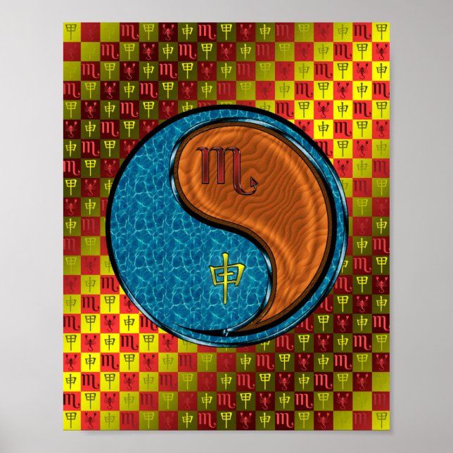 Affiche Scorpio et Singe du bois (Devant)