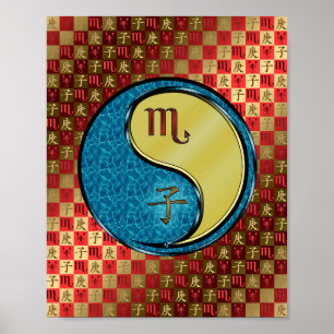 Affiche Scorpio & Rat Métal