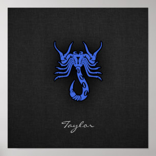 Affiche Scorpio Royal Blue