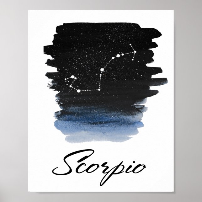Affiche Scorpio Symbole astrologique (Devant)
