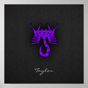 Affiche Scorpio violet