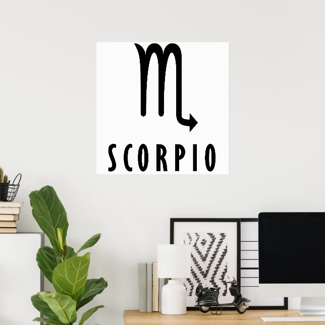 Affiche Scorpio zodiac (Bureau à domicile)