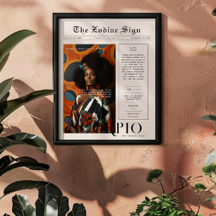 Affiche Scorpio   Zodiac Astrologie Photo Journal