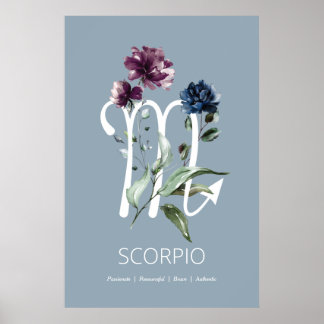 Affiche Scorpio Zodiac Star Sign Art Print