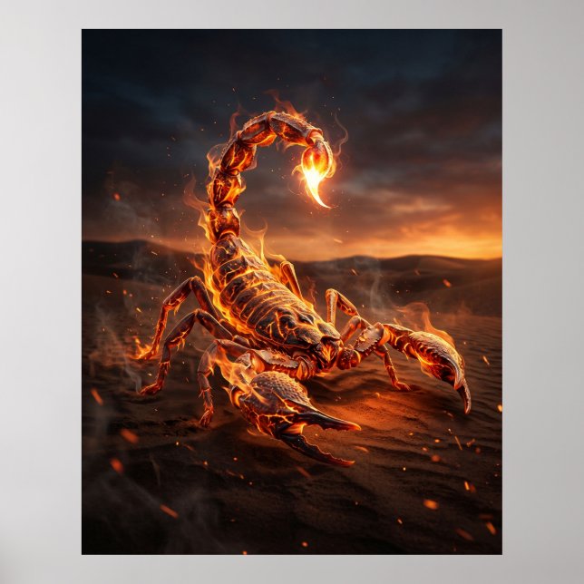 Affiche Scorpion de feu Sables ardents (Devant)