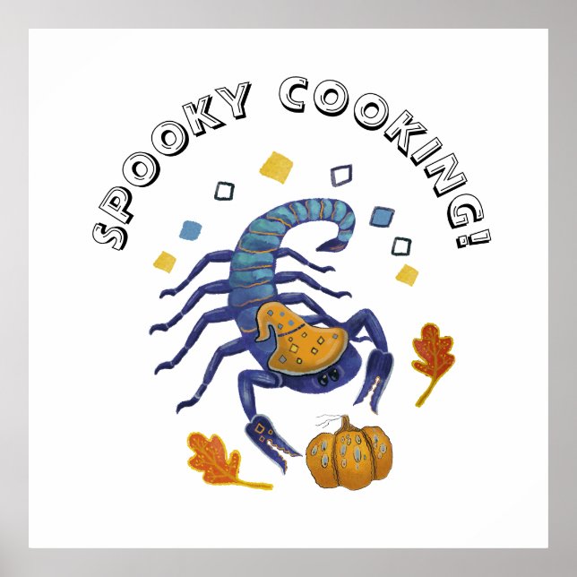 Affiche scorpion d'Halloween (Devant)