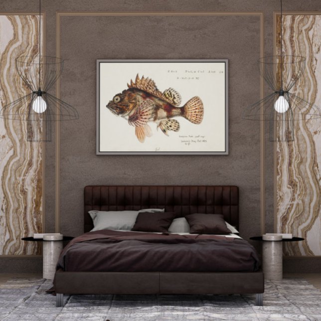 Affiche Scorpion rouge antique par F. E. Clarke 1874 (Créateur téléchargé)