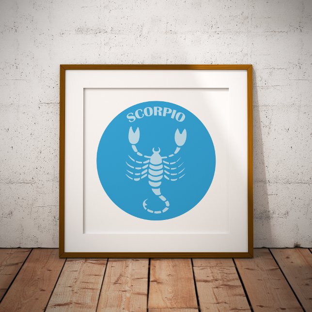 Affiche Scorpion, Signe du zodiaque, Horoscope, Astrologie (Créateur téléchargé)