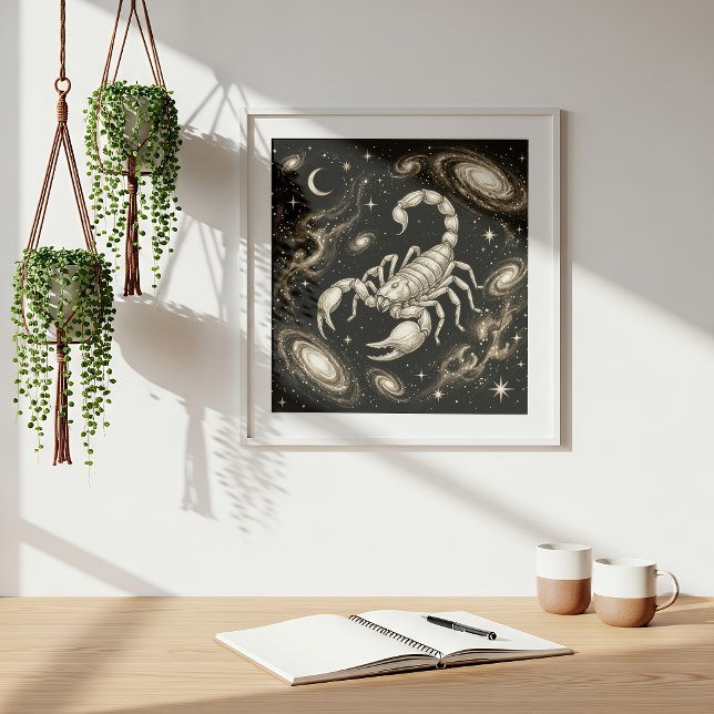 Affiche Scorpion Zodiaque Céleste Astrologie (Créateur téléchargé)