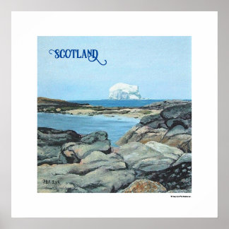 Affiche Scotland Bass Rock North Berwick par Pola.B.Alex