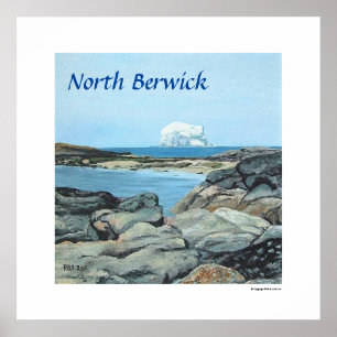 Affiche Scotland Bass Rock North Berwick par Pola.B.Alex