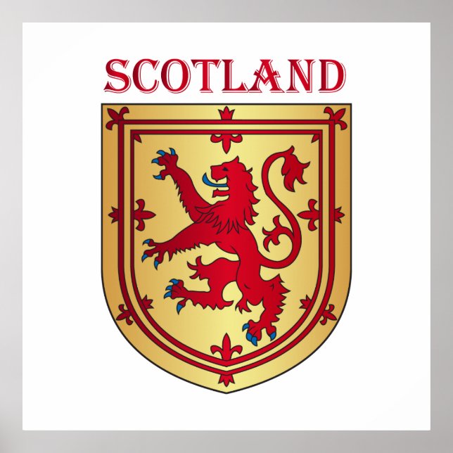 Affiche Scotland coat of arms (Devant)