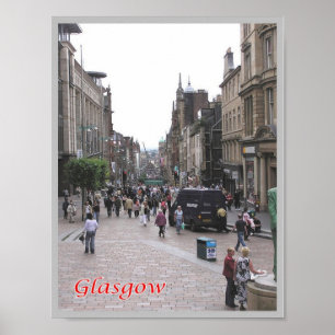 Affiche Scotland - Glasgow - Buchanan Street -