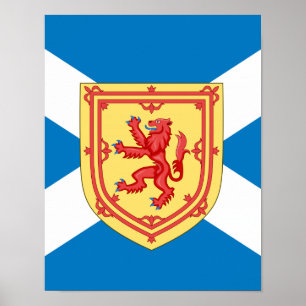 Affiche Scotland Royal Arms and Flag