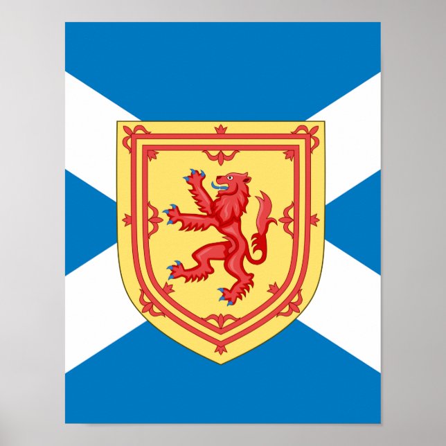 Affiche Scotland Royal Arms and Flag (Devant)