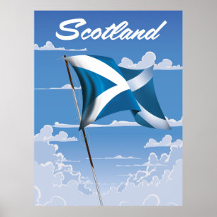 Affiche Scotland Saltire