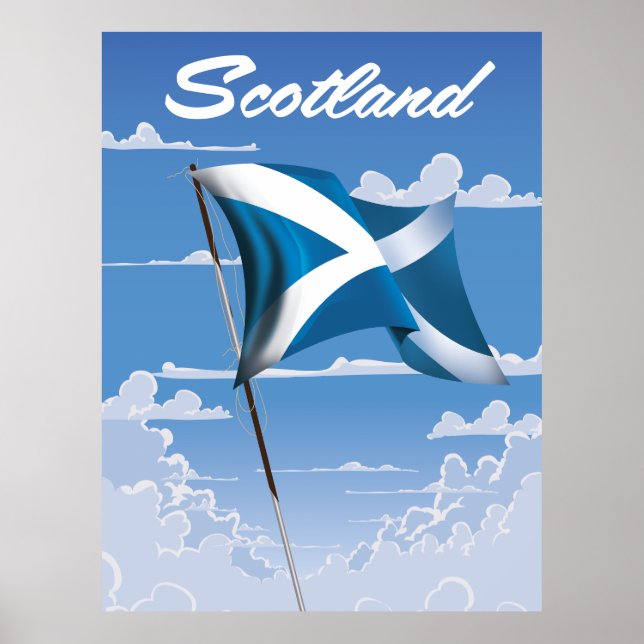 Affiche Scotland Saltire (Devant)