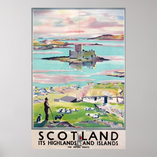 Affiche Scotland vintage travel (Devant)