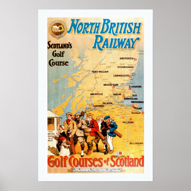 Affiche Scotland's Golf Course Print (Devant)