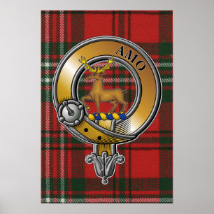 Affiche Scott Tartan & Badge
