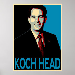 Affiche Scott Walker — Koch Head