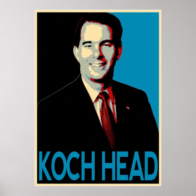 Affiche Scott Walker — Koch Head (Devant)