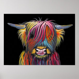 Affiche Scottish Highland Cow ' BRaVEHEaRT 2' par Shirley 