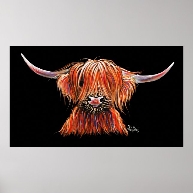 Affiche SCoTTiSH HigHLaND CoW ' HaRLeY ' par SHiRLeY Mac (Devant)