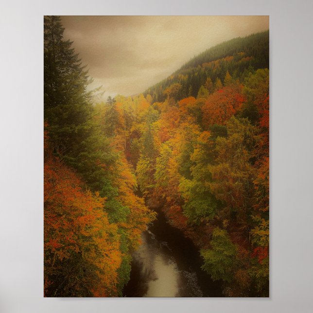 Affiche Scottish Highlands in fall (Devant)