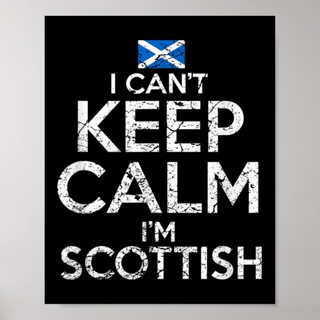 Affiche Scottish Roots Scotland Scots Can't Keep Calm Funn (Devant)