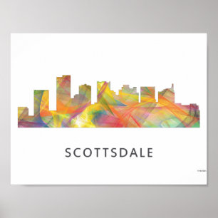 AFFICHE SCOTTSDALE, ARIZONA SKYLINE WB1 -
