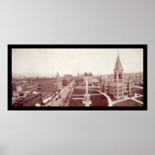 Affiche Scranton, PA Downtown Photo 1902