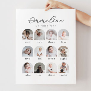 Affiche Script Arches 1ère année Photo Collage Carte