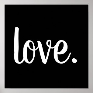 Affiche script chic LOVE.