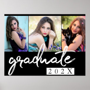 Affiche Script chic   Simple 3 garde-photos